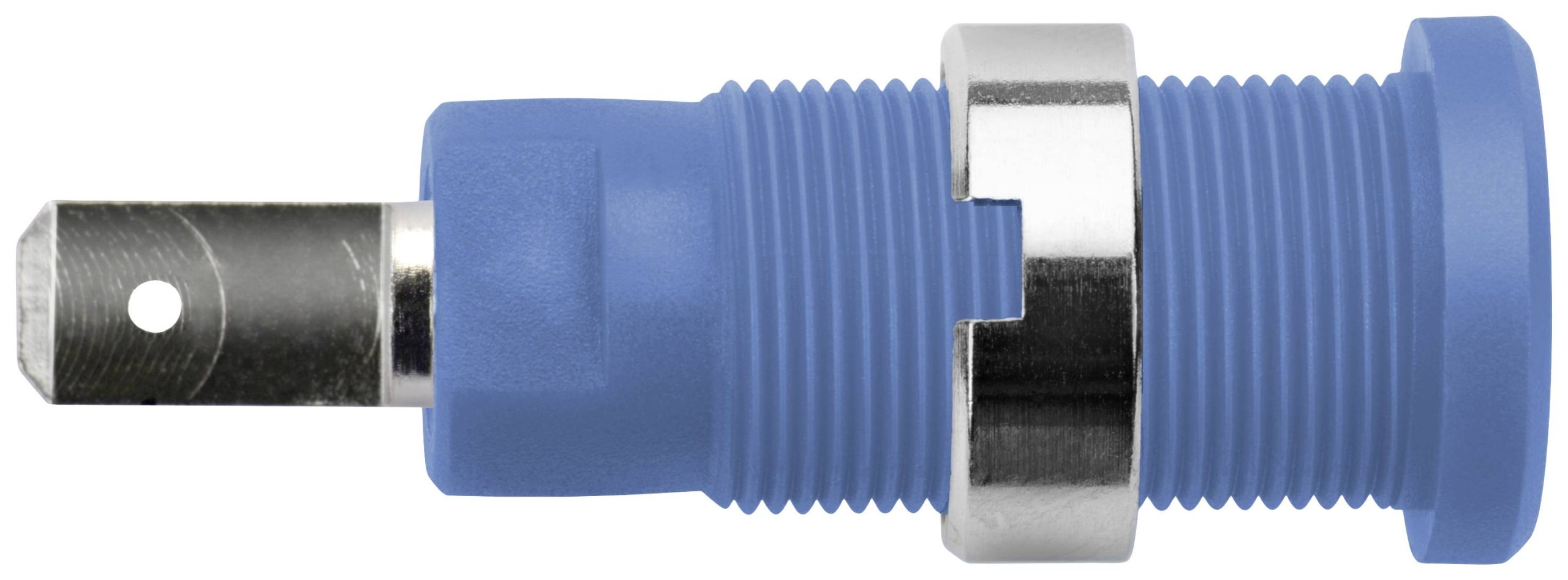 Schützinger SEB 8660 Ni / BL sigurnosna ugradna utičnica, Ø2mm, plava, 600V, 10A