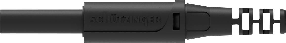 Schützinger 99020497 sigurnosna laboratorijska banana utičnica, ravna, Ø4mm, crna, 1000V, 32A