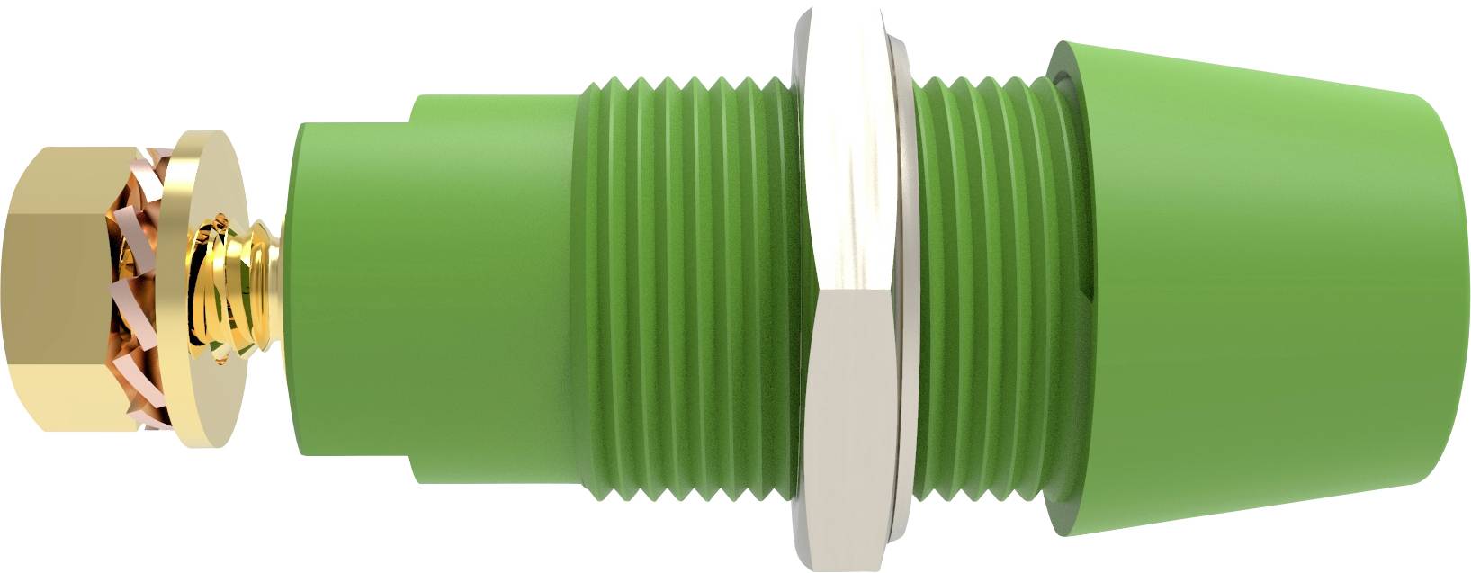 Schützinger 99023243 sigurnosna utičnica, ravna, Ø4mm, zelena, 1500V/DC, 1000V, 32A