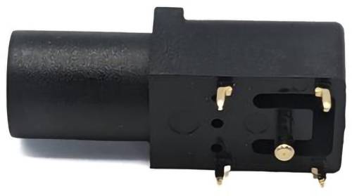 Mueller Electric BU-163-0 banana utičnica, Ø4,2mm, crna, 30V/AC, 60V/DC, 24A, banana utičnica