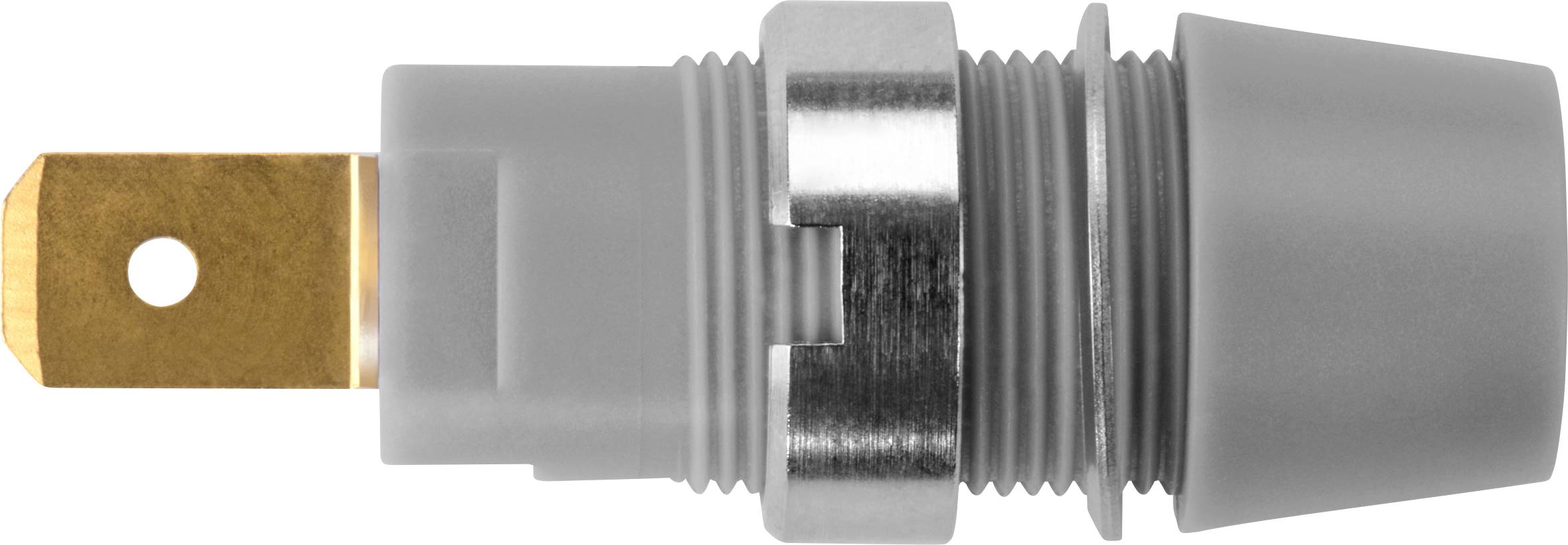 Schützinger DI SAB 7560 Au / GR sigurnosna utičnica, Ø4mm, siva, 1000V, 32A