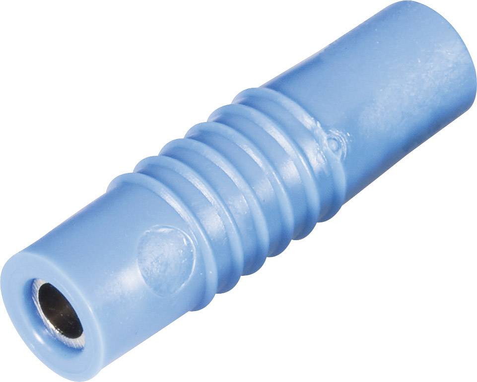 Schnepp KP 4000 L bl laboratorijska banana utičnica, ravni muški, Ø4mm, plava, 60V/DC, 30V/AC, 25A