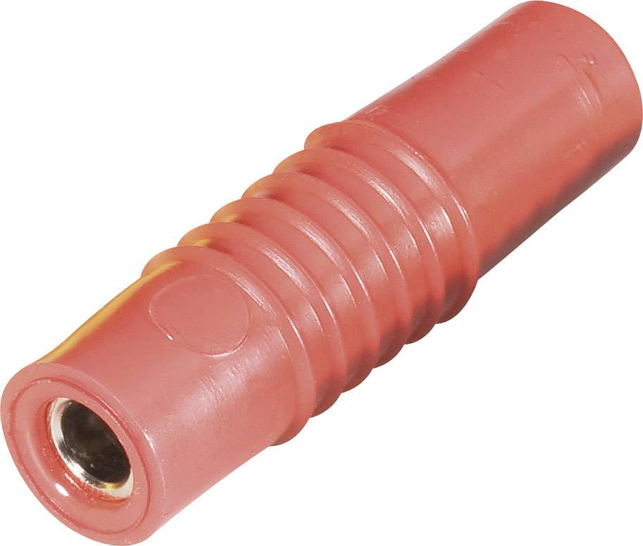 Schnepp KP 4000 S rt laboratorijska banana utičnica, ravni muški, Ø4mm, crvena, 60V/DC, 30V/AC, 25A