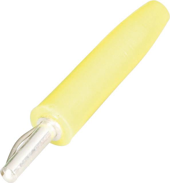 Schnepp 2000 F ge lamelni utikač, ravni muški, Ø2mm, žuta, 60V/DC, 30V/AC, 5A, lemni priključak