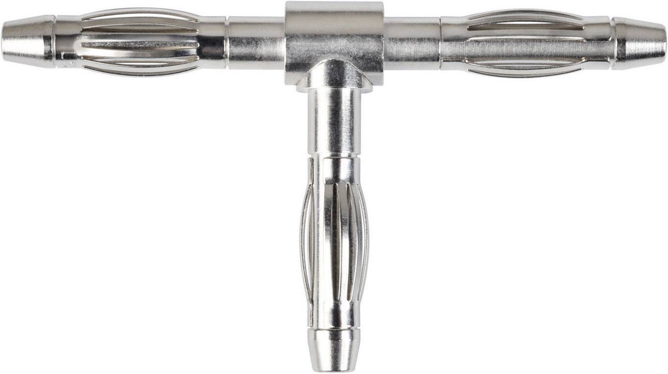 Schützinger TFS 1241 sigurnosni konektor, ugaoni, Ø4mm, niklovana