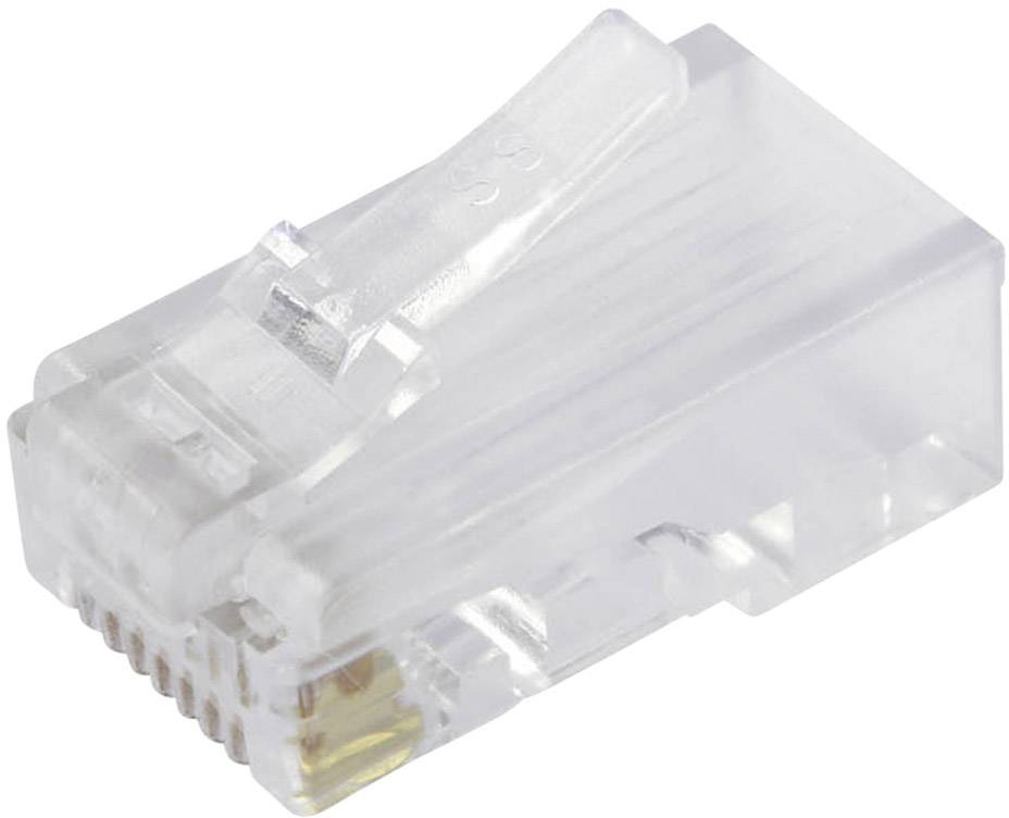 Bel Stewart 1196203 RJ45 konektor ravni muški konektor 8P8C pol. kristalno čista