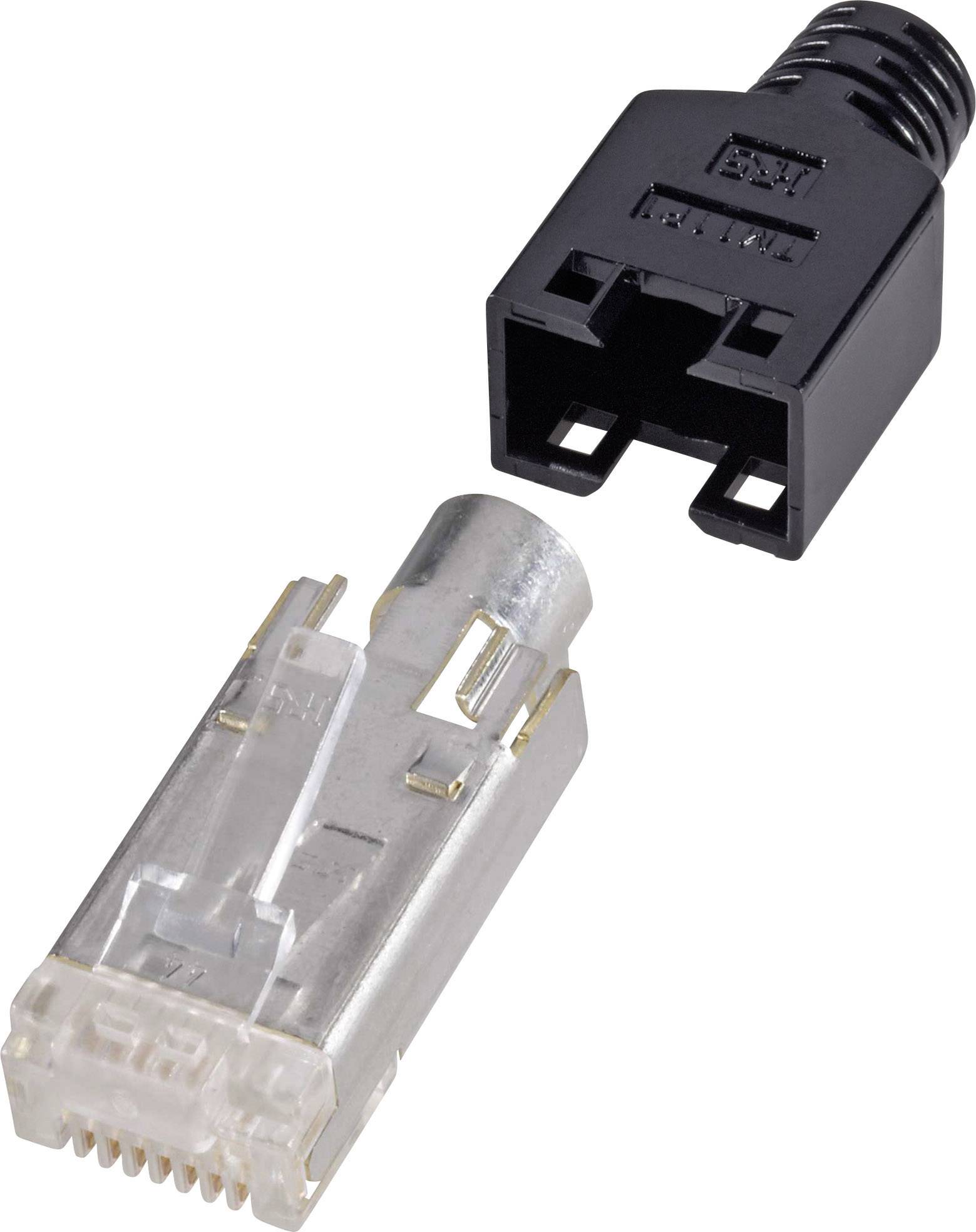 1408714 RJ45 utikač ravni muški konektor 8P8C pol. crna