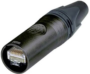 Neutrik 1618622 RJ konektor za povezivanje RJ45 ravni muški konektor 8P8C pol. crna