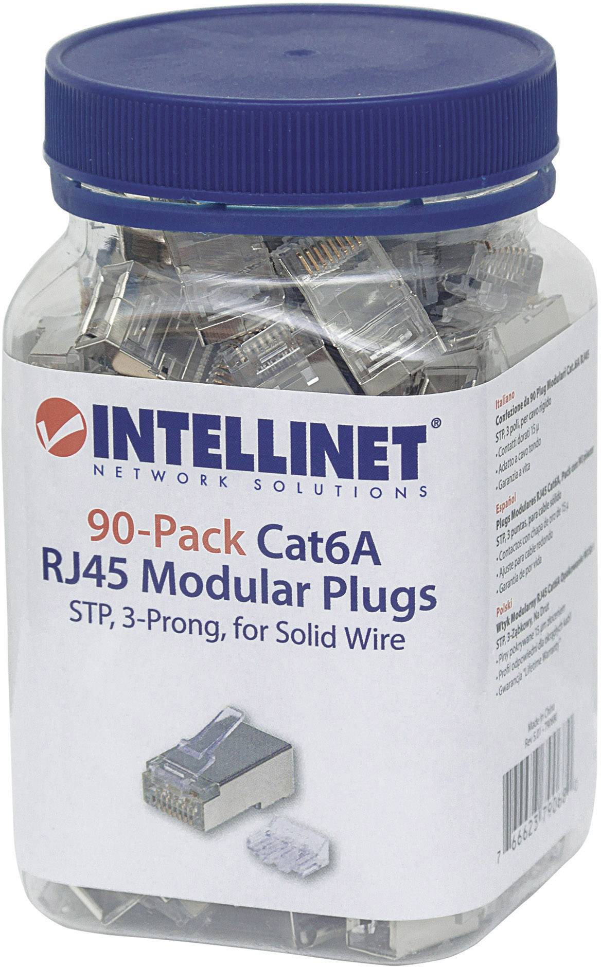 Intellinet 2198007 RJ45 utikač crimp kontakt 8P8C pol. srebrna