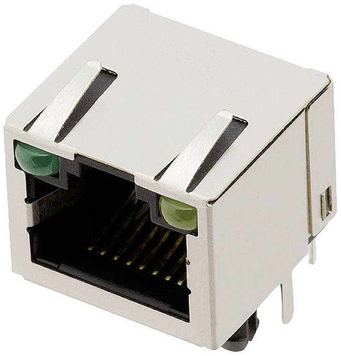 Encitech 2521051 RJ konektor za povezivanje RJ45 ugradni ženski konektor, horizontalni 8P8C pol.