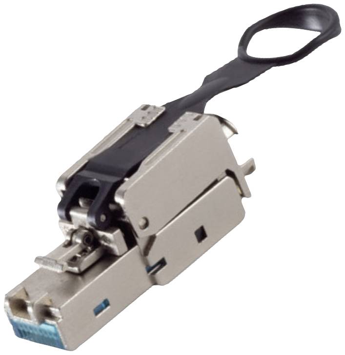 BKL Electronic 2614765 RJ45 konektor ravni muški konektor 8P8C pol. srebrna