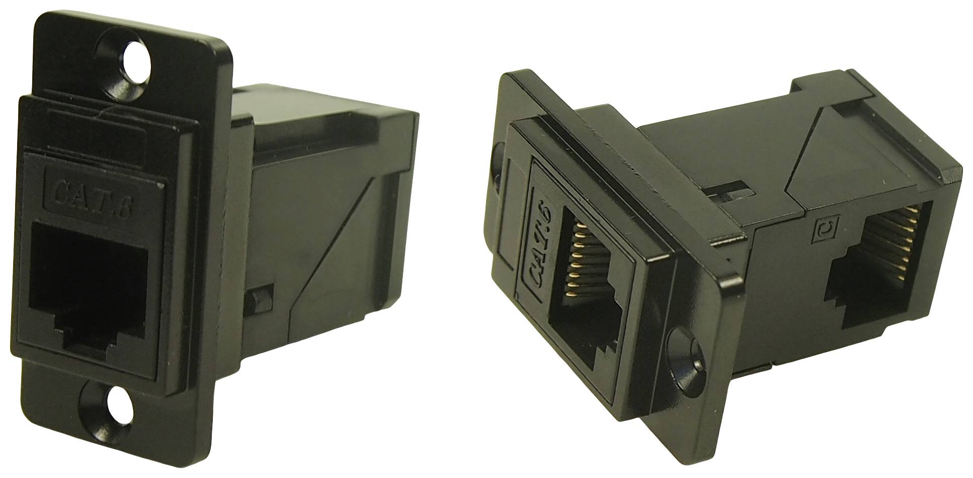 Cliff 2814424 RJ45 modul za utičnicu ugradni adapter crna