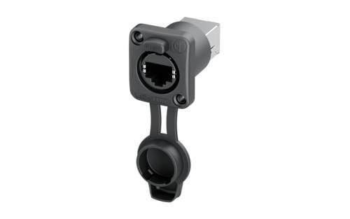 Neutrik 3123458 RJ konektor za povezivanje RJ45 ugradni ženski konektor crna
