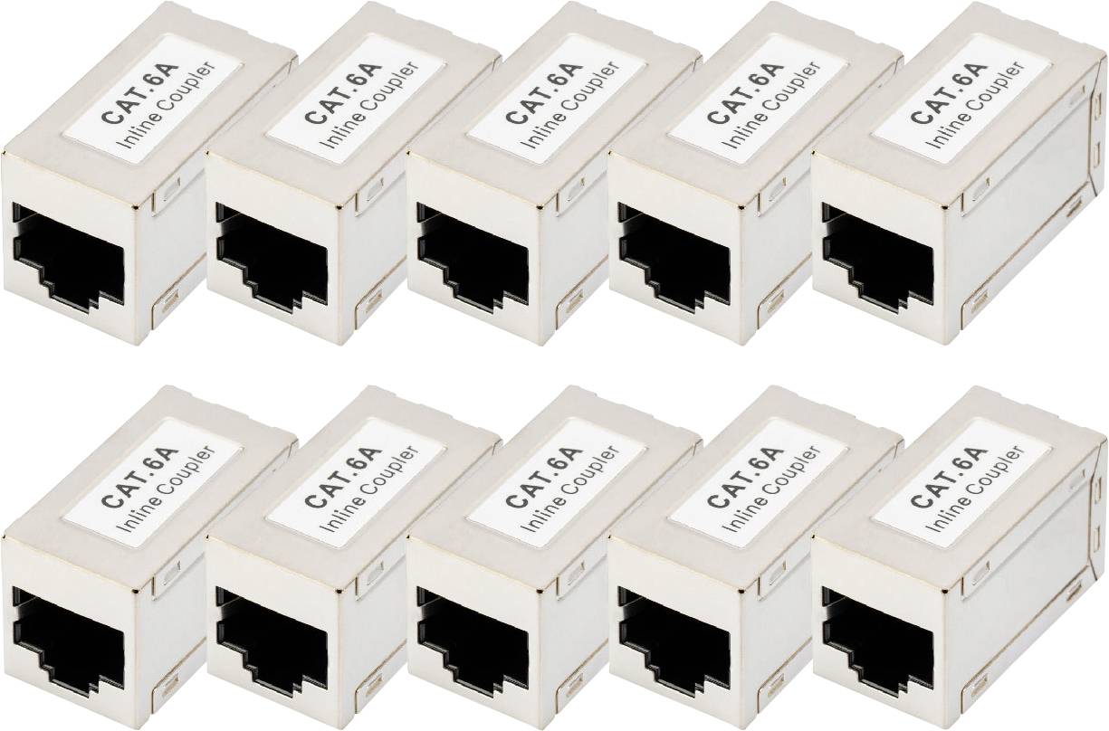 DIGITUS 3333854 RJ45 modul za utičnicu RJ45 kućište sklopke 8 pol. srebrna