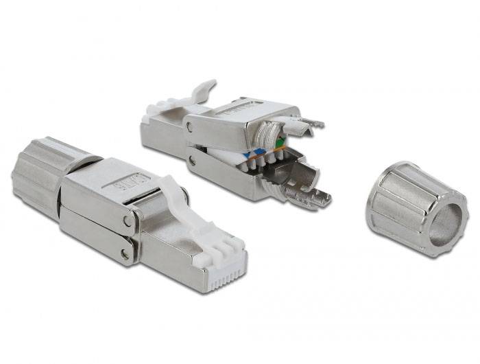 Delock 3381578 RJ45 konektor adapter kabl - upotreba:RJ45 siva