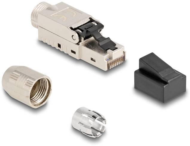 Delock 3383095 RJ45 konektor kabl srebrna