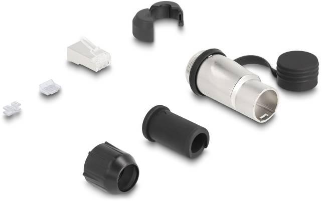 Delock 3383237 RJ45 konektor modularni utikač crna
