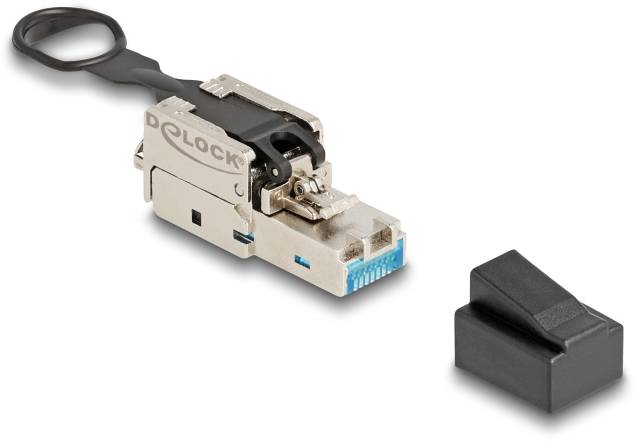 Delock 3384041 RJ45 konektor kabl srebrna