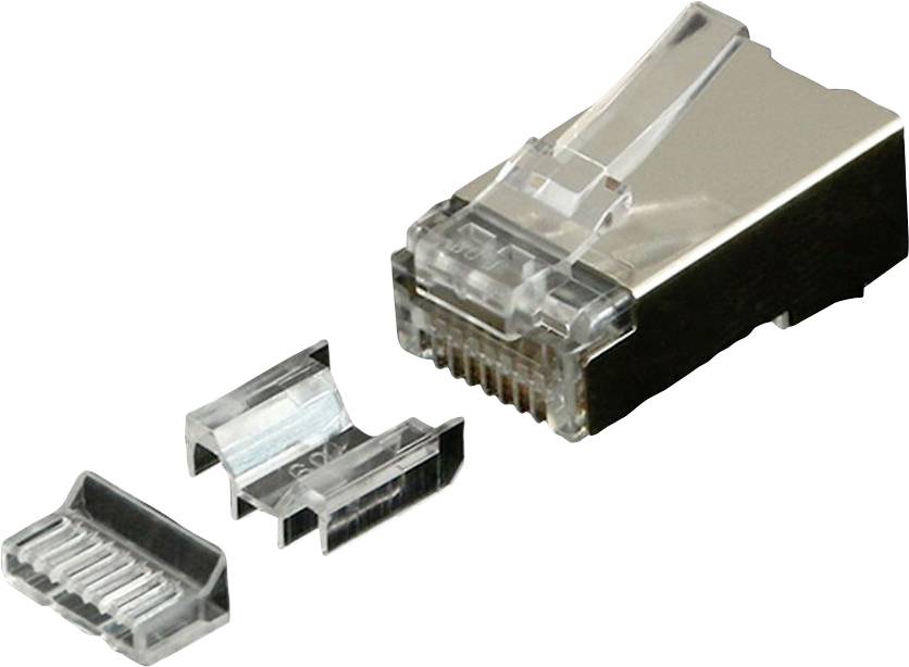 Roline 3629331 RJ45 utikač utikač, ravni 8P8C pol. srebrna