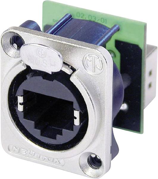 Neutrik 730991 RJ45 konektor Podvozje, spojka 8P8C pol. nikl