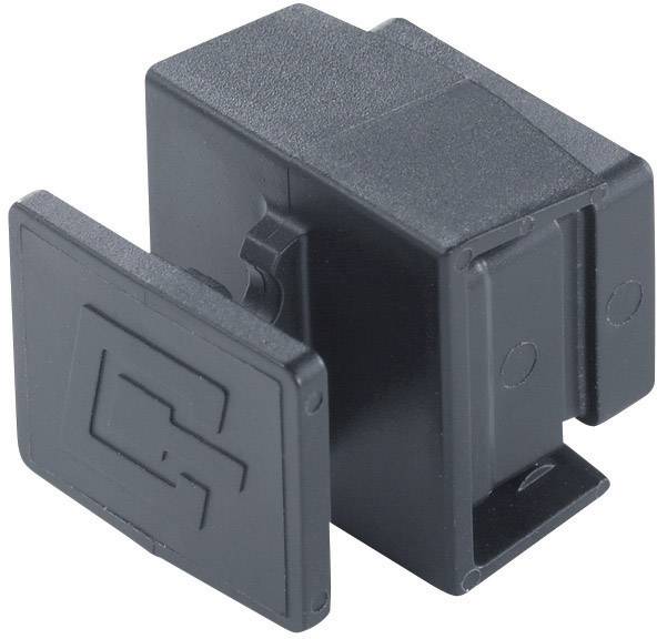 Metz Connect 734614 RJ45 konektor za prirubnicom crna