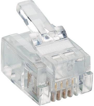 Lumberg 738585 RJ45 konektor RJ11 standardni 6p4c pol. providna