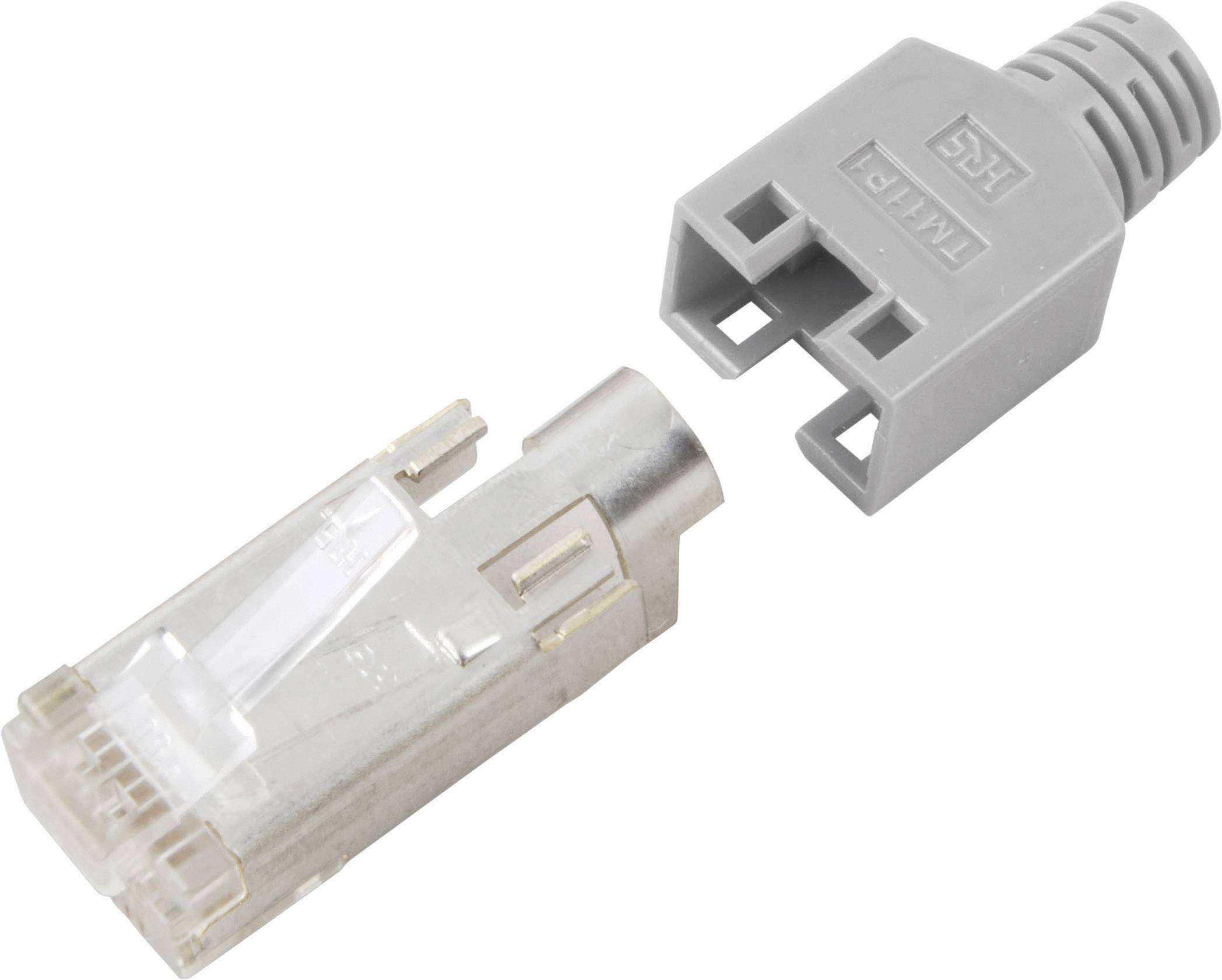 Hirose 745090 RJ45 konektor ravni muški konektor 8P8C pol. crna