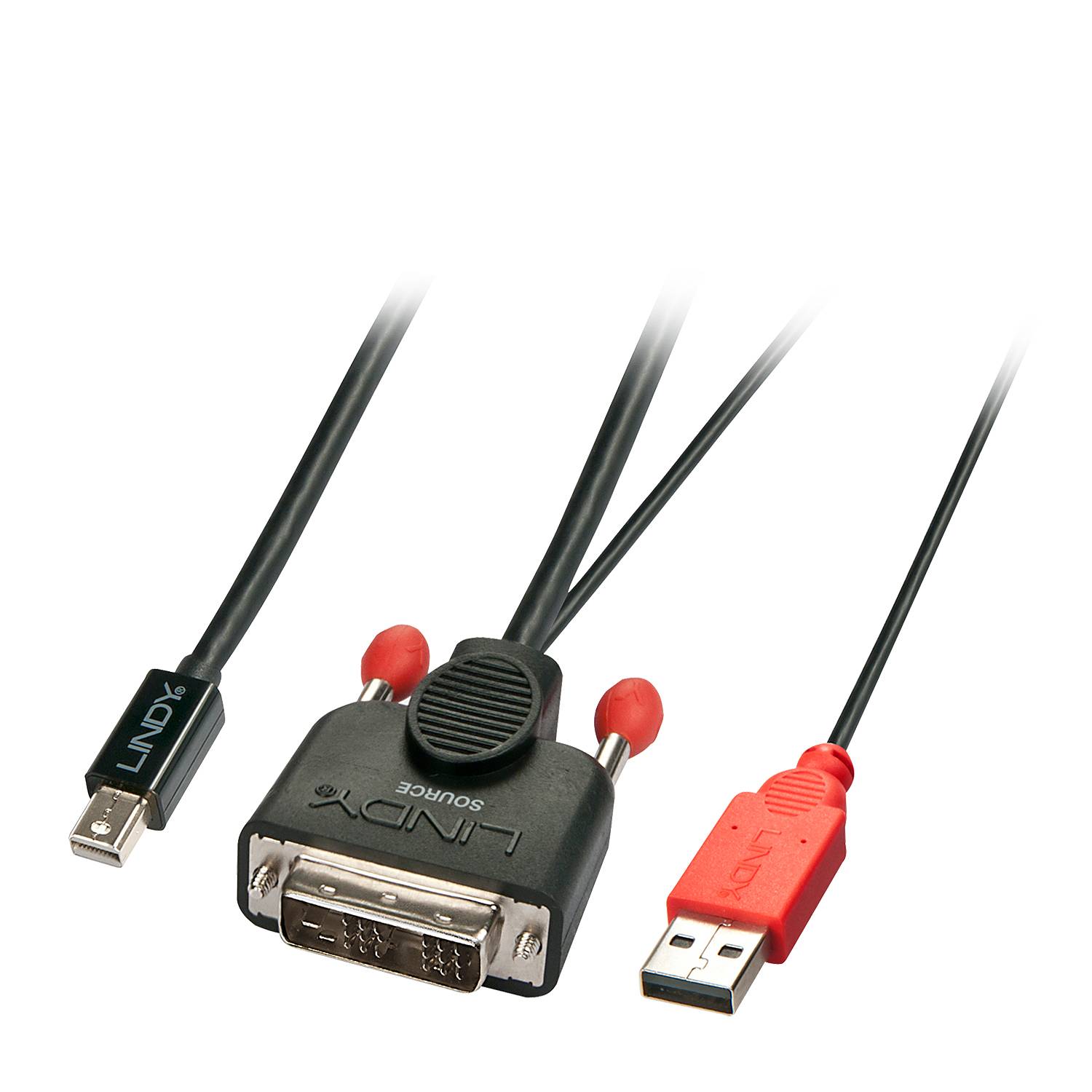 Lindy 1x adapter za monitor 2 m