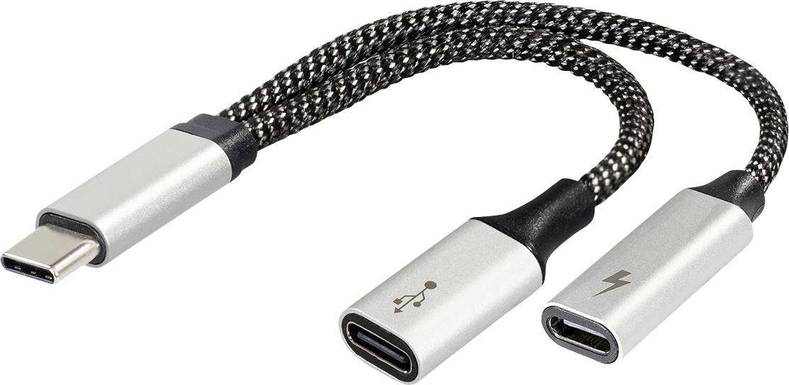 Maxtrack 2x USB-C® adapter 480 MBit/s