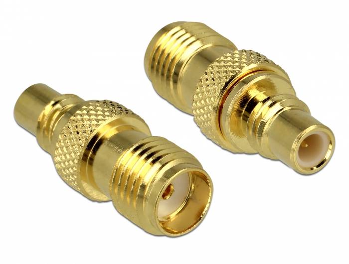 Delock 65855 SMC adapter SMC-utičnica - SMA-utičnica 6 GHz, 50 Ω