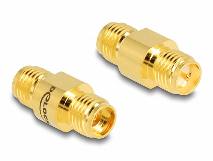 Delock 90085 HF-adapter RPSMA utičnica - SMA-utičnica 50 Ω