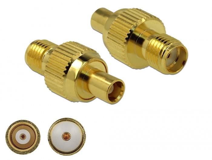 Delock 89988 SMA adapter SMA-utičnica - MCX utičnica 3 GHz, 50 Ω