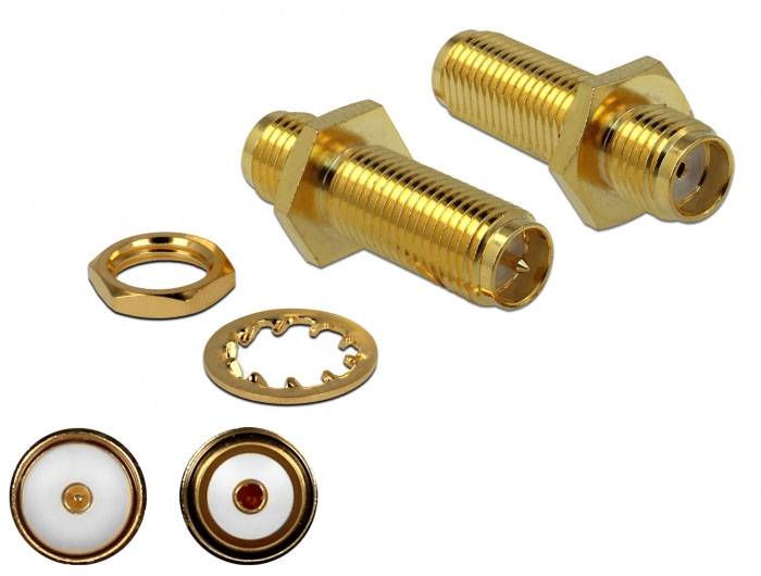 Delock 89969 SMA adapter SMA-utičnica - RPSMA utičnica 3 GHz, 50 Ω