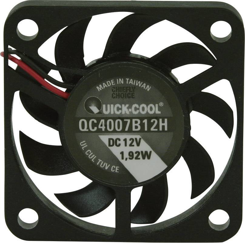 QuickCool QC4007B12H aksijalni ventilator 12 V/DC 10,82 m³/h 40 x 40 x 7 mm
