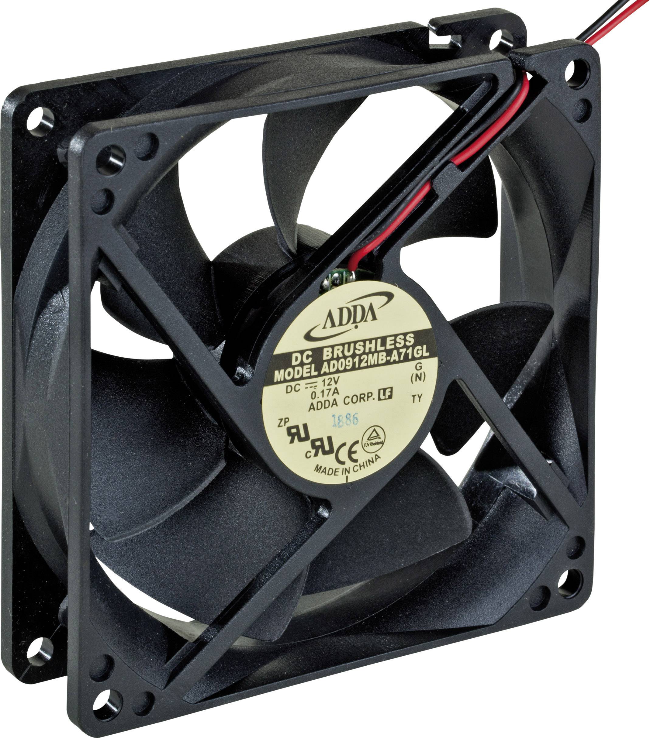ADDA AD0912MB-A71GL aksijalni ventilator 12 V/DC 83,9 m³/h 92 x 92 x 25 mm