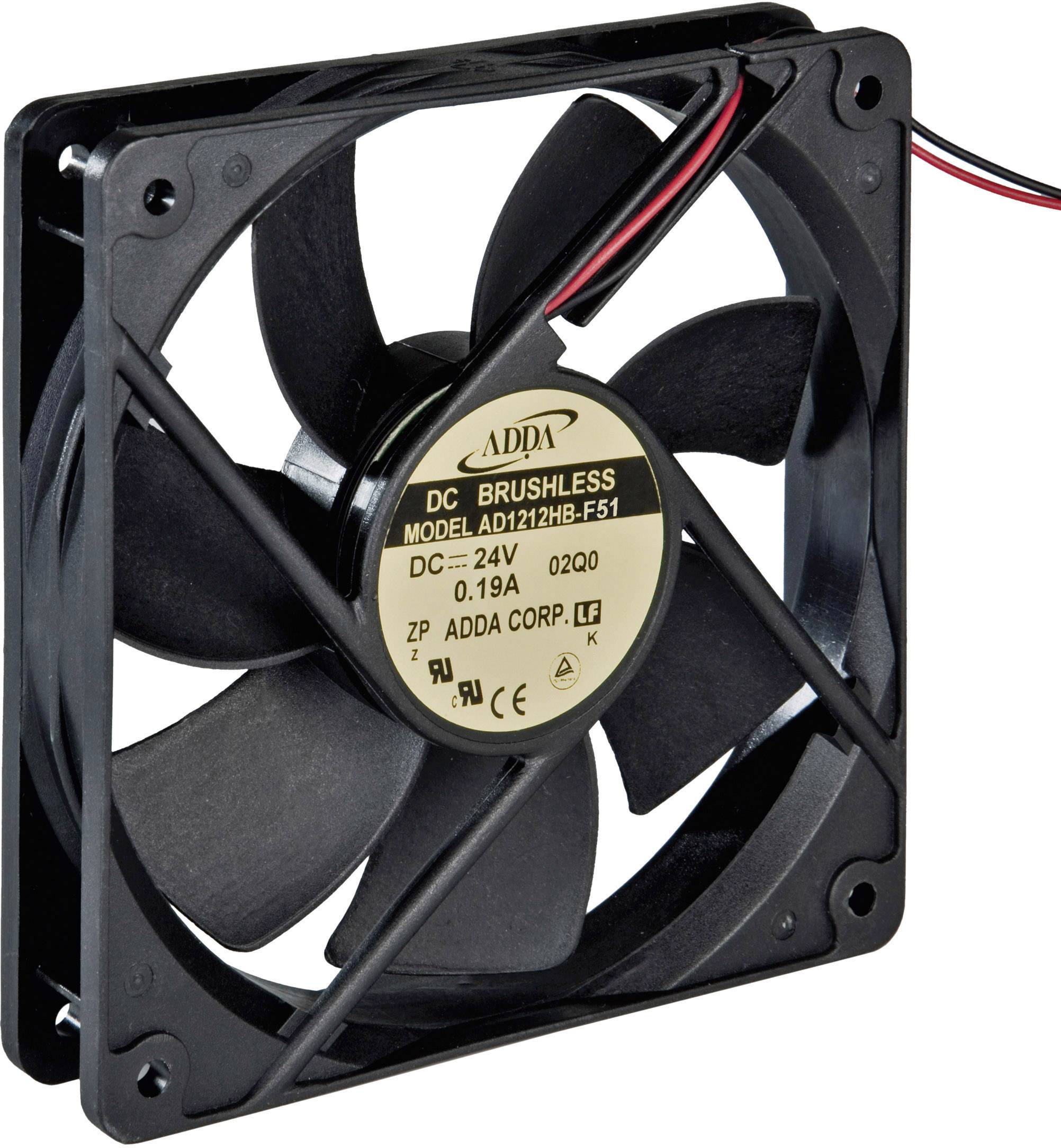 ADDA AD1212HB-F51 aksijalni ventilator 12 V/DC 179,3 m³/h 120 x 120 x 38 mm