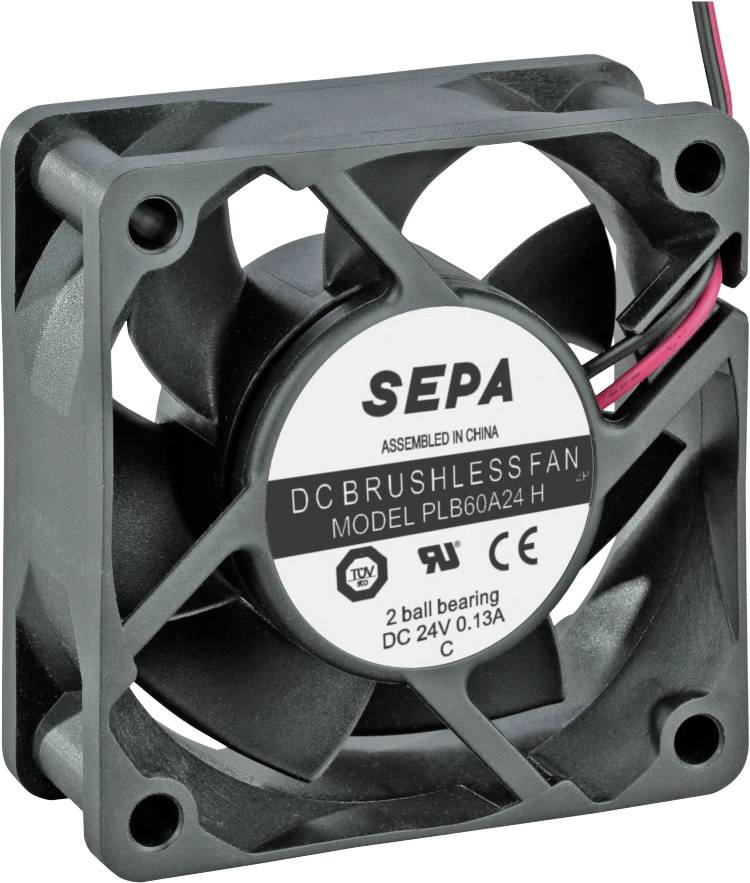 SEPA PLB60A24SE16A aksijalni ventilator 24 V/DC 36,7 m³/h 60 x 60 x 25 mm