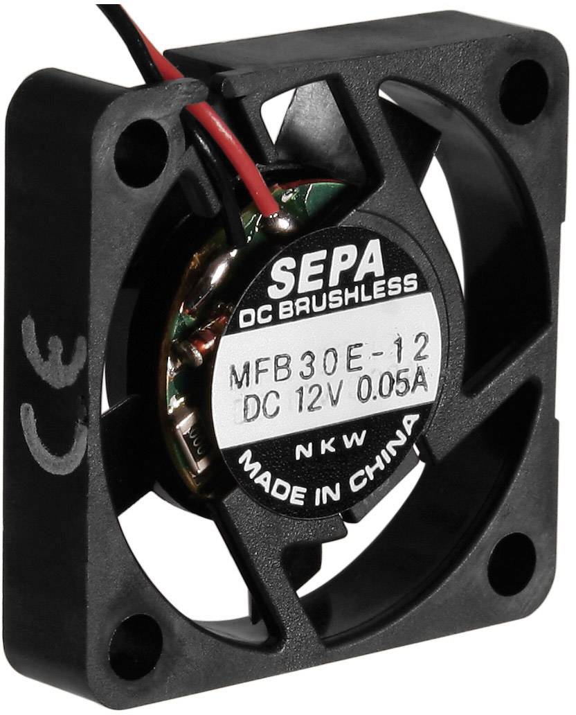 SEPA MFB30E12 aksijalni ventilator 12 V/DC 4,0 m³/h 30 x 30 x 6,5 mm