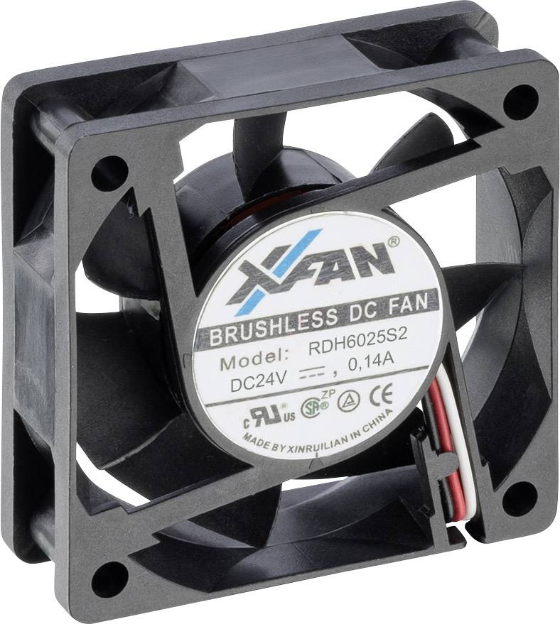 X-Fan RDH6025S2 aksijalni ventilator 24 V/DC 25,8 m³/h 60 x 60 x 25 mm