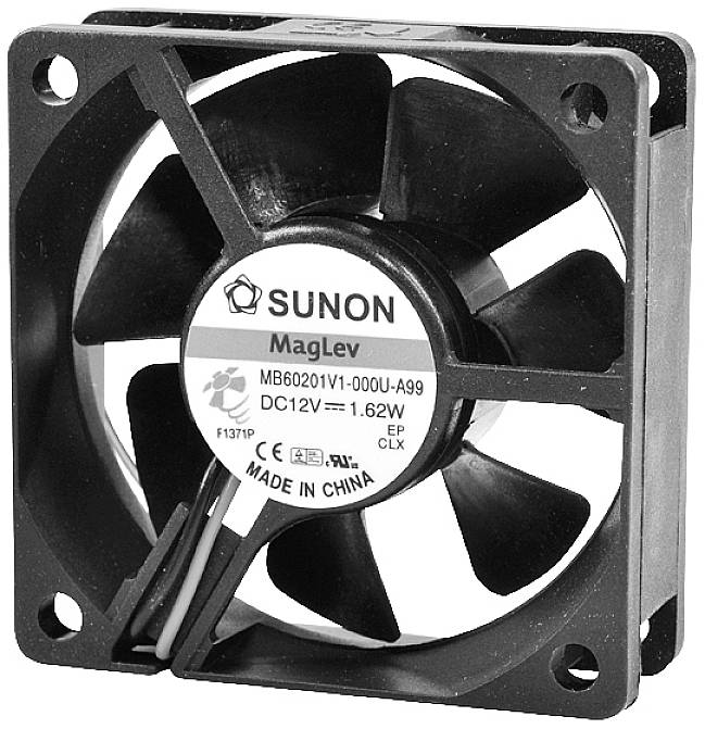 Sunon aksijalni ventilator 12 V 39,06 m³/h 60 x 60 x 20 mm