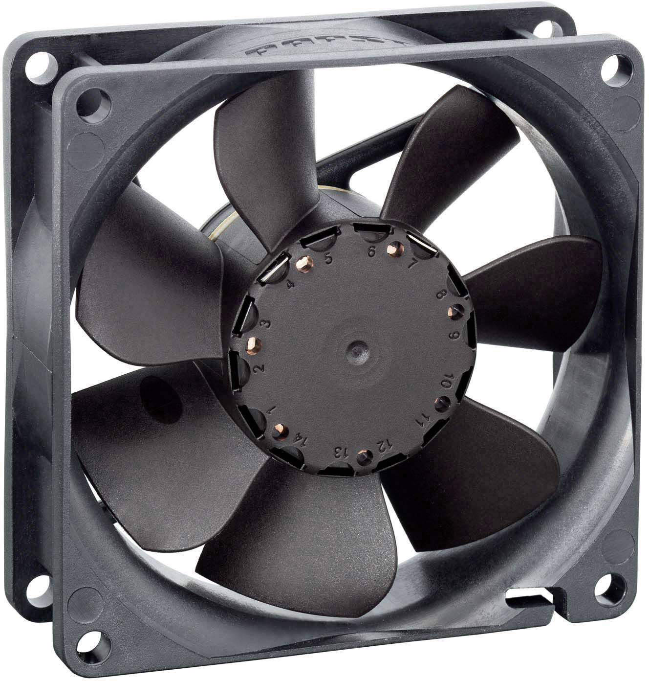 EBM Papst 8414N aksijalni ventilator 24 V/DC 65 m³/h 80 x 80 x 25,4 mm