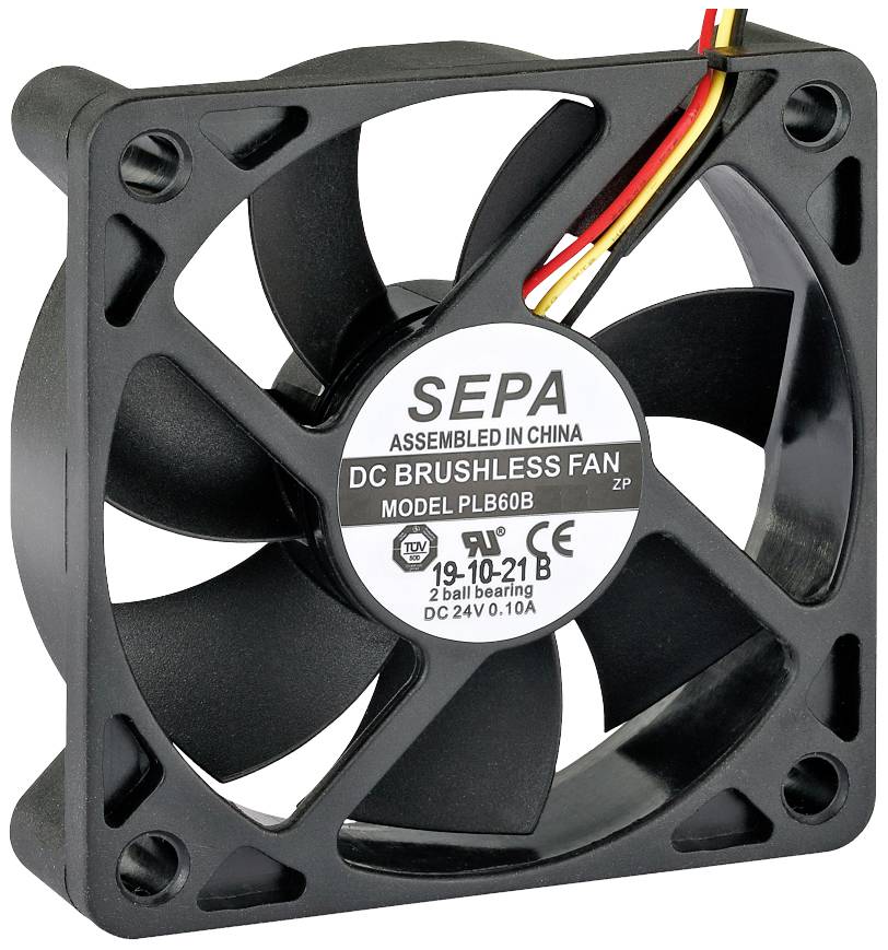 SEPA PLB60B05FSE35A aksijalni ventilator 5 V/DC 27,6 m³/h 60 x 60 x 15 mm