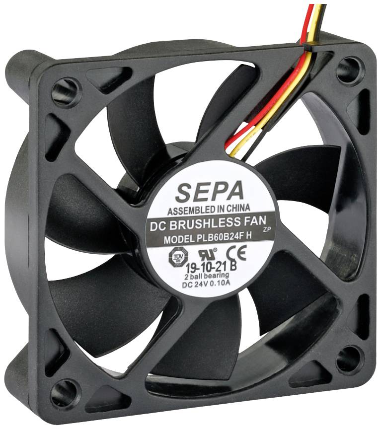 SEPA PLB60B24FSE31A aksijalni ventilator 24 V/DC 27,6 m³/h 60 x 60 x 15 mm
