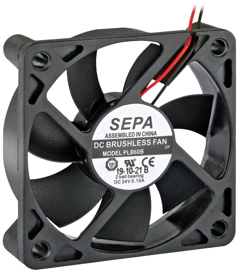 SEPA PLB60B24SE30A aksijalni ventilator 24 V/DC 27,6 m³/h 60 x 60 x 15 mm
