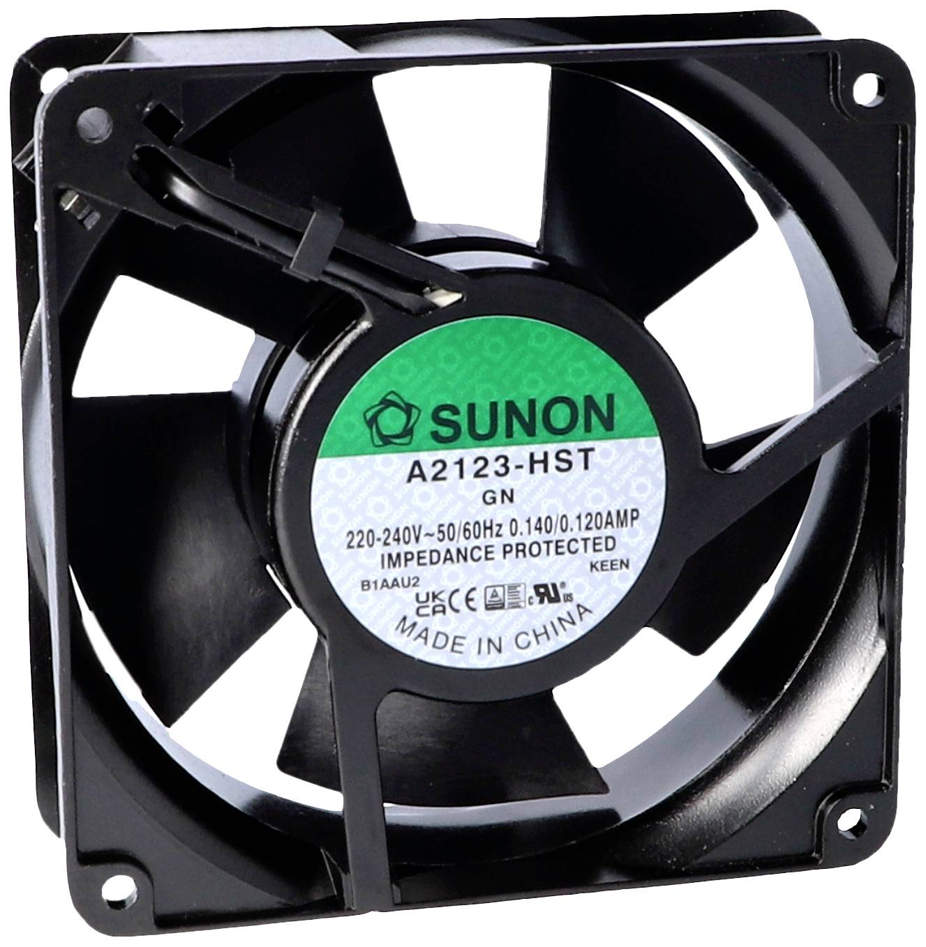 Sunon A2123-HSL.(7).GN aksijalni ventilator 230 V/AC 190,24 m³/h 38 x 120 x 120 mm