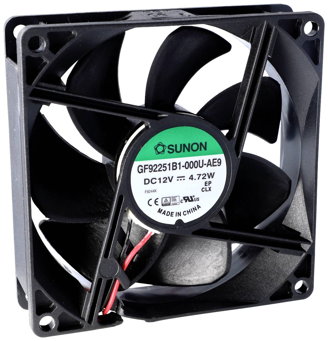 Sunon GE92252B2-000U-AE9 aksijalni ventilator 24 V/DC 118,9 m³/h 25 x 92 x 92 mm