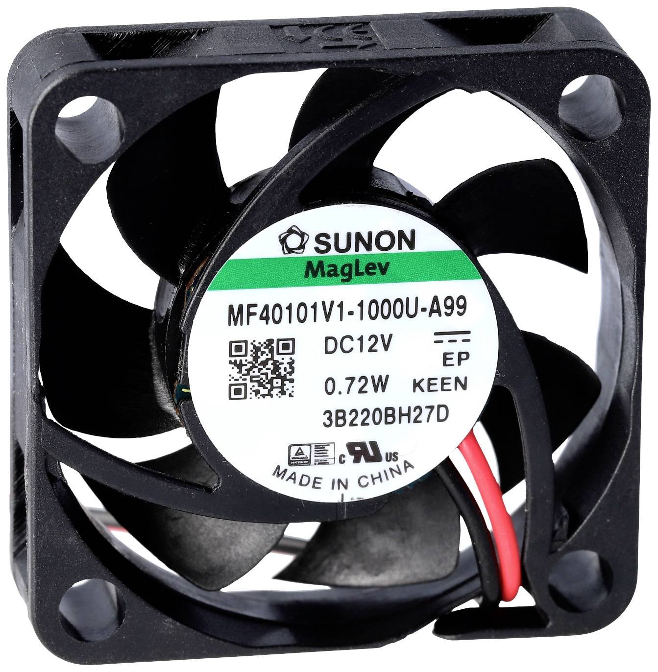 Sunon EF40101B2-1000U-A99 aksijalni ventilator 12 V/DC 9,34 m³/h 10 x 40 x 40 mm