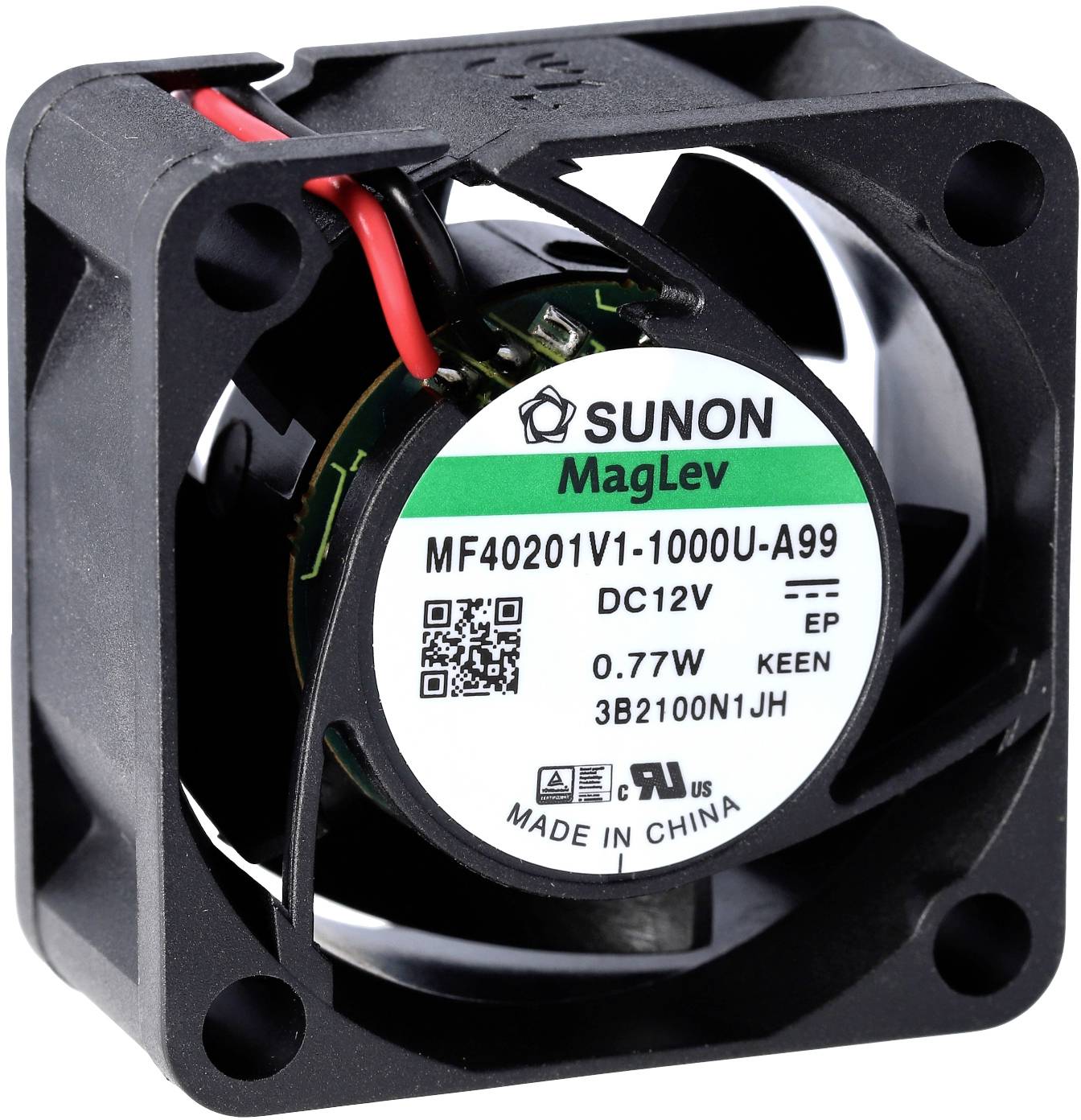 Sunon MF40202VX-1000U-A99 aksijalni ventilator 24 V/DC 18,34 m³/h 20 x 40 x 40 mm