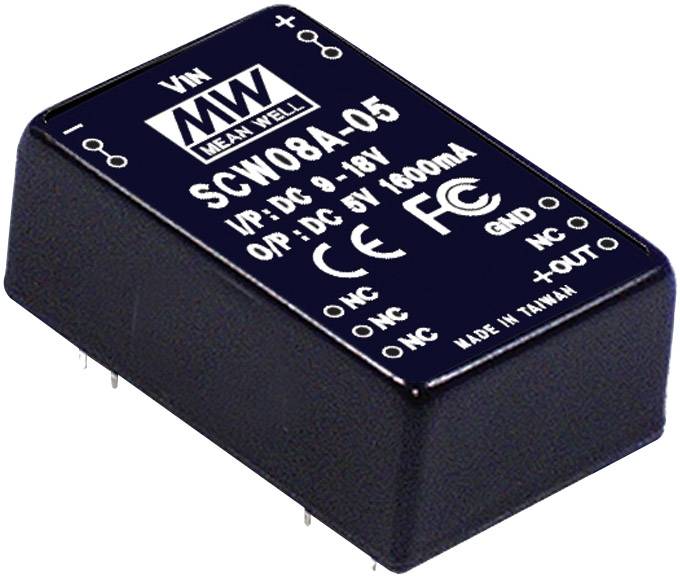 MEAN WELL SCW08B-12 DC/DC pretvarač 18 V/DC → 12 V/DC 8 W