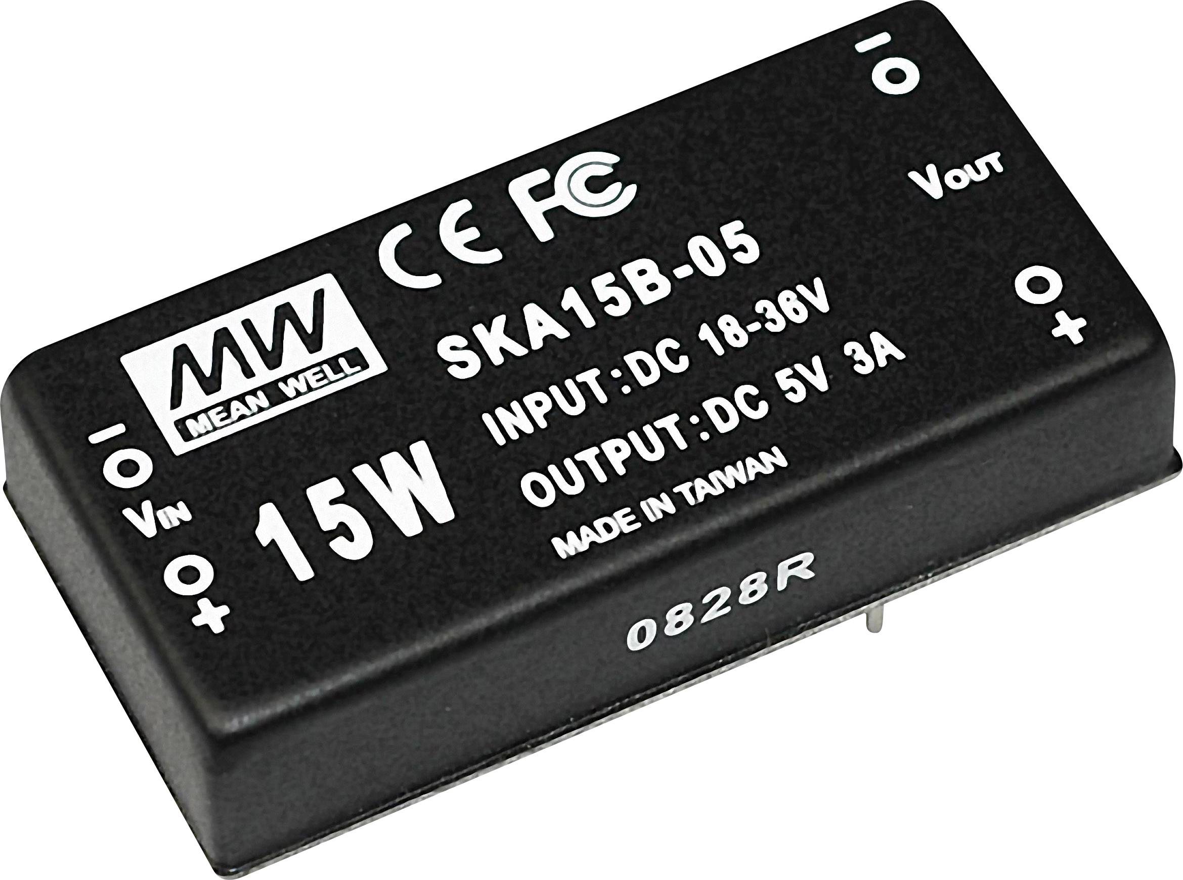 MEAN WELL SKA15C-5 DC/DC pretvarač 36 V/DC → 5 V/DC 15 W